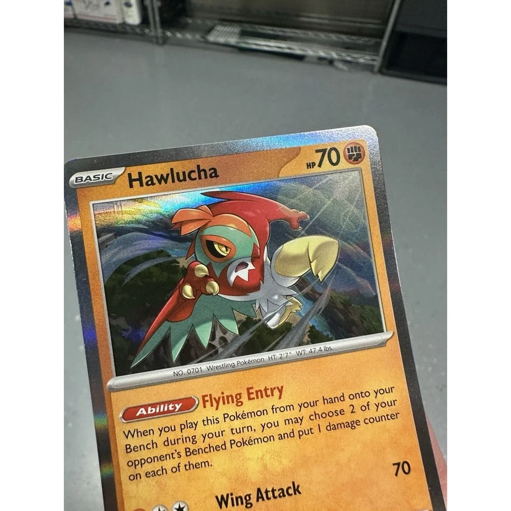 Hawlucha 118/198 ROLLER MARK ERROR - Pokemon‎ Scaret & Violet - Rare Holo - NM